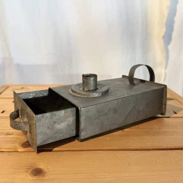 Kerzenhalter "Schublade" aus Zink