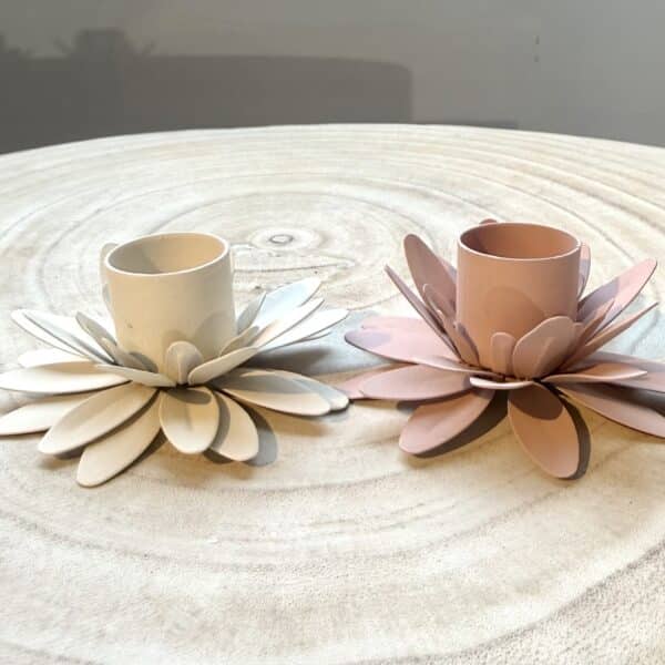 Stabkerzenhalter "Blume", verschiedene Farben
