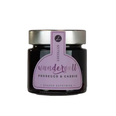 Lucullus "Wundervoll" Aufstrich mit Prosecco & Cassis